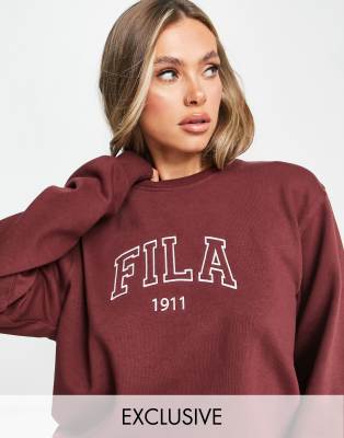 Fila Varsity unisex sweatshirt in red