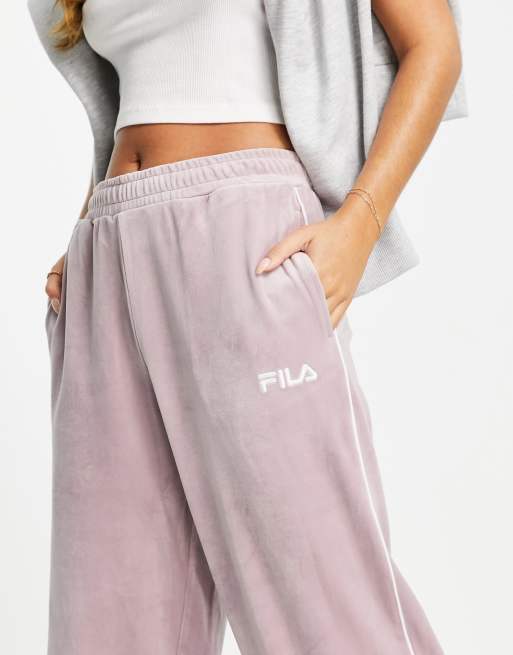 Fila Womens Velour Leggings (Black, Medium) 