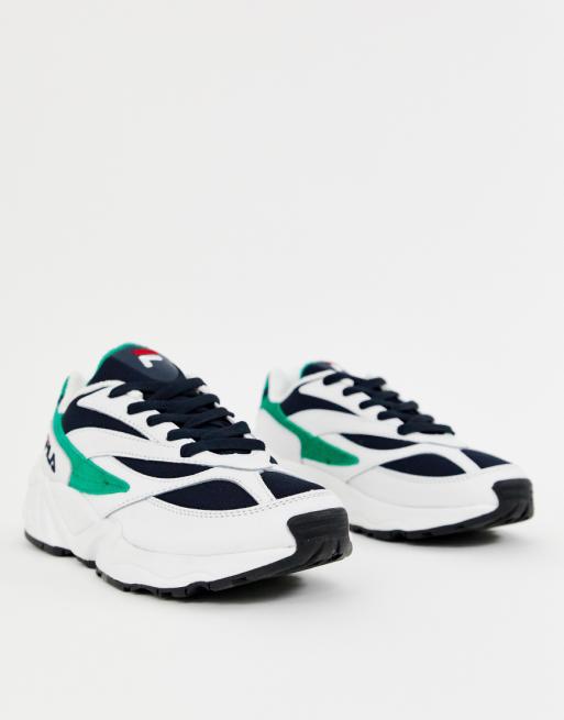 Fila – Venom – Sneaker in Weiß-Grün und Navy Fila – Venom – Sneaker in Weiß-Grün und Navy