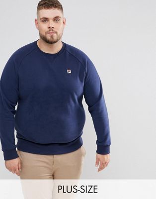 Fila Vintage – Blå sweatshirt med liten logga