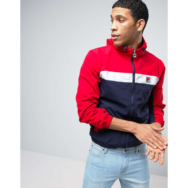 Fila Vintage Hooded Jacket With Panelling |