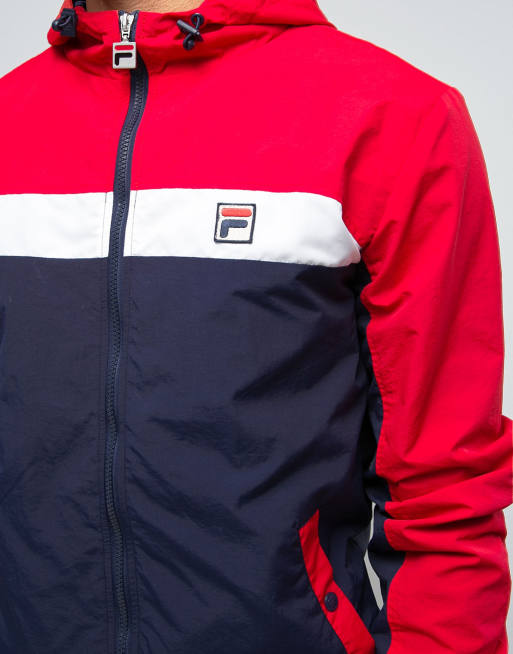 Fila Vintage Hooded Jacket With Panelling