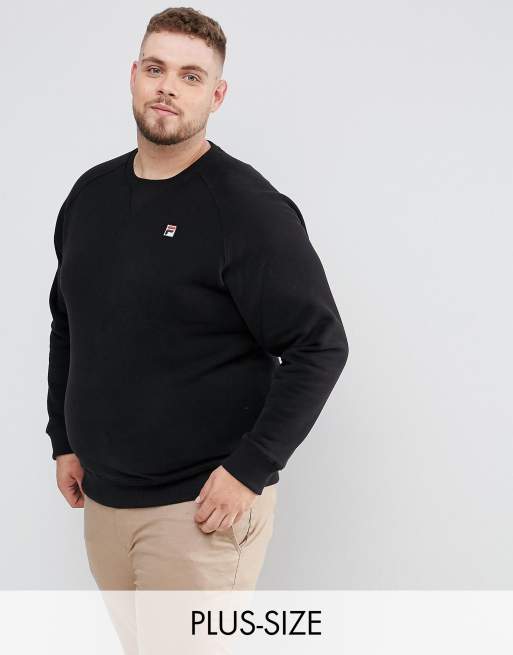 Fila PLUS Sweatshirt With Small Logo In Black | ASOS