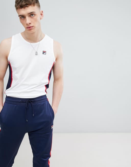 Fila Vintage vest with small logo in white