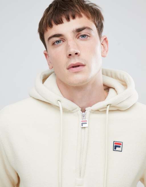 Fila logo shop white hoodie