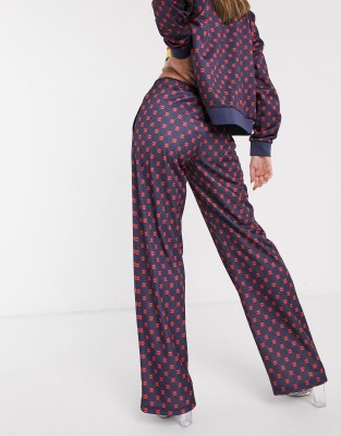 wide leg tracksuit bottoms