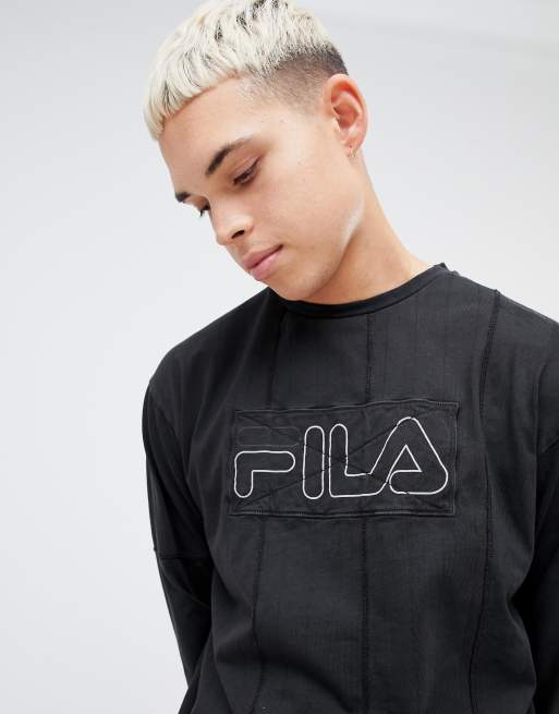 Fila black shop line basil sweatshirt