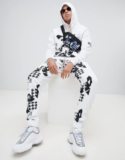 Fila x Liam Hodges Printed Hoodie In White ASOS