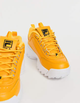 fila shoes disruptor yellow