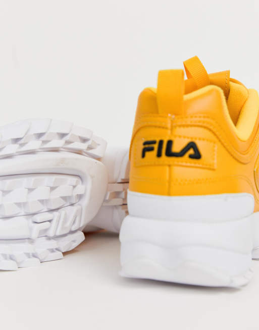 Fila disruptor ii premium sales yellow