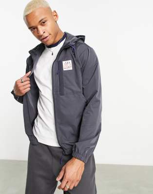 Fila Zane hoodie with patch pocket in dark grey