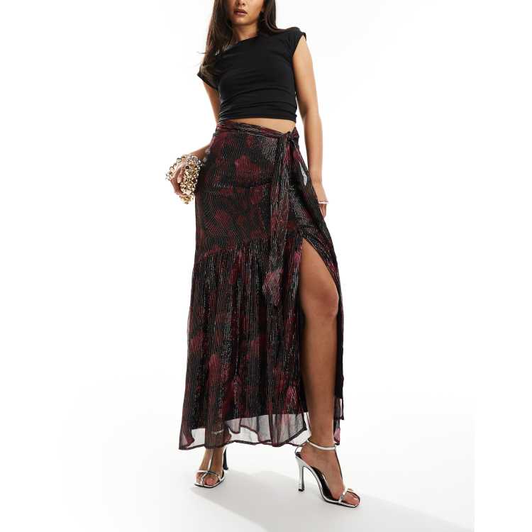 RAIVE ♥ Ruffle Detail Long Skirt /追跡付 207187752-1-red?$n_750w$&wid=
