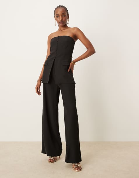 Finding Friday Wide leg trousers in black - view 1