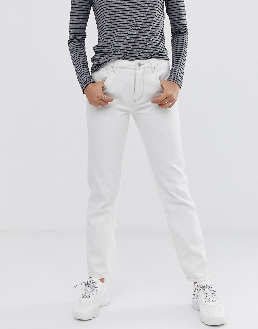 Finery Aiko straight cut jeans-White
