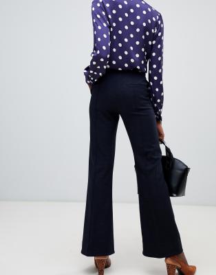 flared tailored trousers