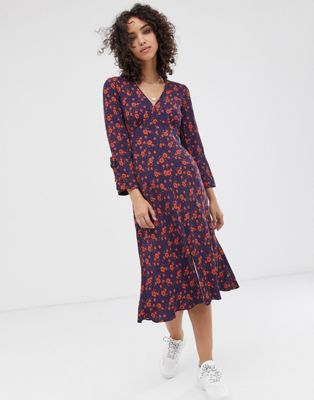 Finery Romy floral print tea dress | ASOS
