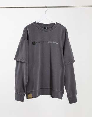 double layer sweatshirt