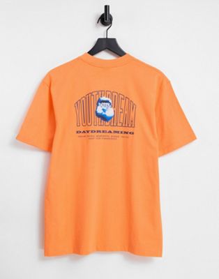 T-shirts et débardeurs Fingercroxx - T-shirt à inscription Youth Team - Orange