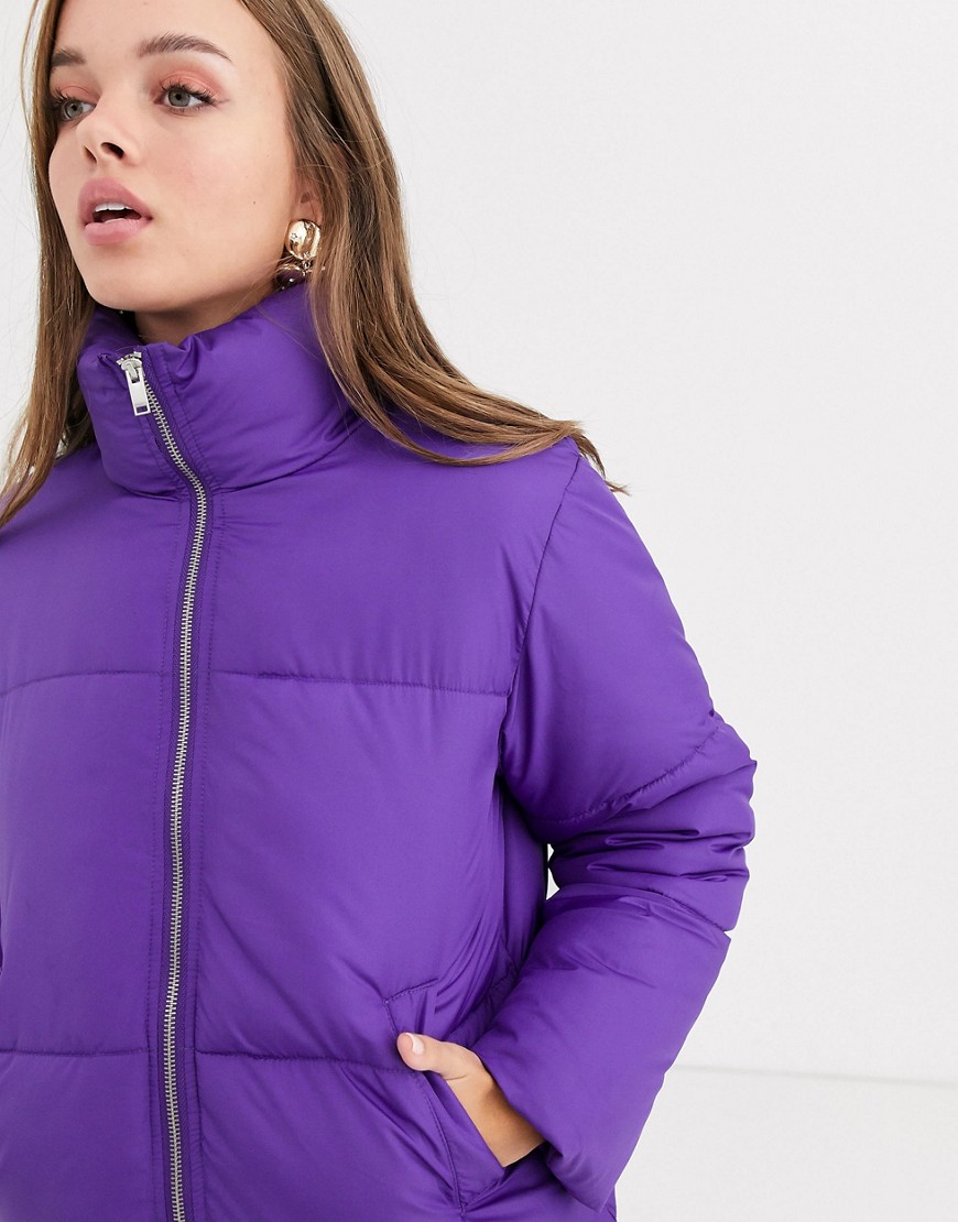фото Фиолетовая дутая куртка new look kelis-фиолетовый