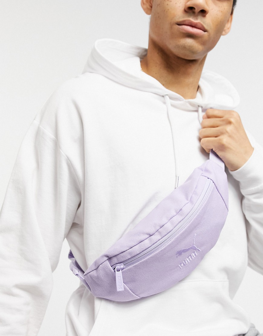 фото Фиолетовая выбеленная сумка-кошелек на пояс puma-сиреневый