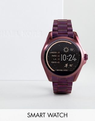 michael kors smartwatch plum