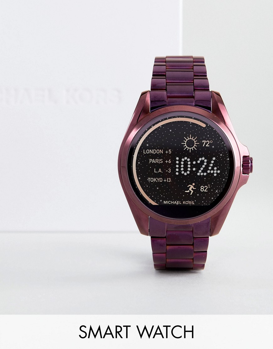 фото Фиолетовые смарт-часы michael kors access mkt5017 bradshaw-фиолетовый