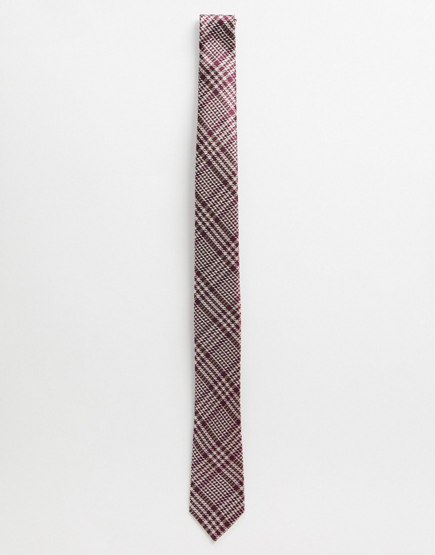 фото Фиолетовый галстук в клетку gianni feraud