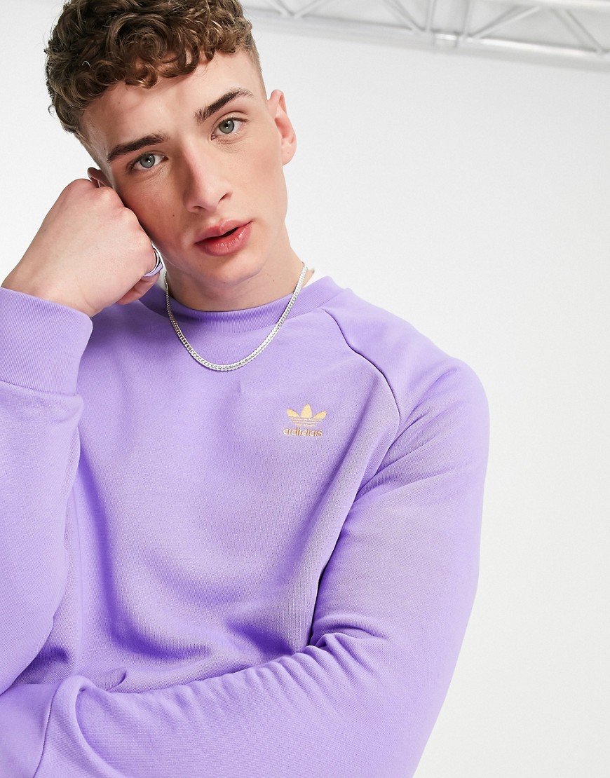 фото Фиолетовый свитшот adidas originals essentials-фиолетовый цвет