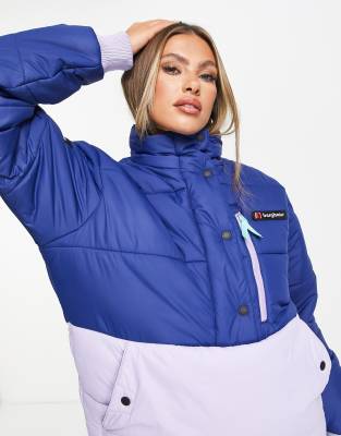 фото Фиолетовый свободный пуховик berghaus insulated-фиолетовый цвет