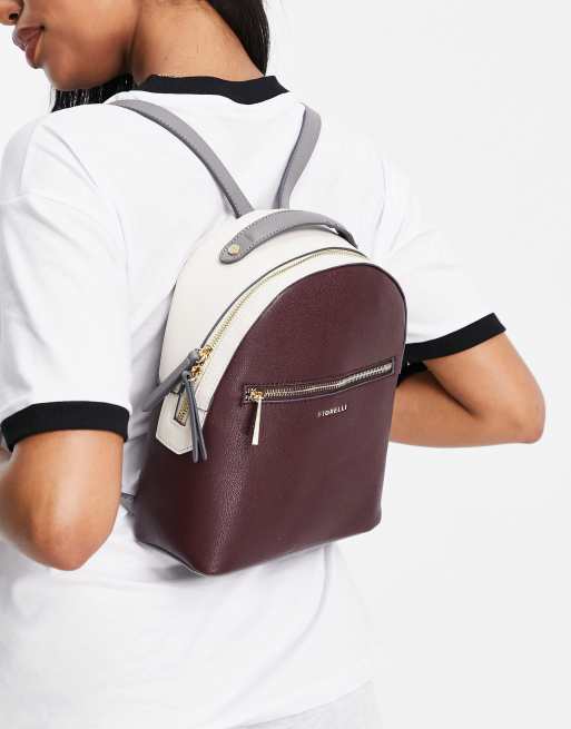 Fiorelli Anouk backpack bag in oxblood mix