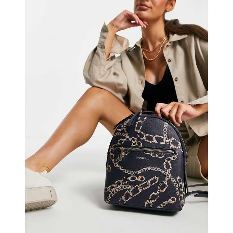 Fiorelli Anouk backpack in verona chain print ASOS - Main Image