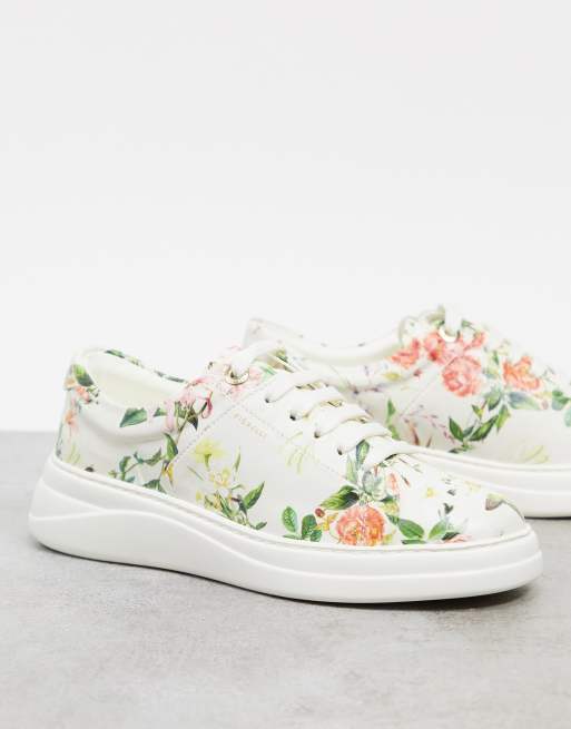 Fiorelli anouk lace up sneakers in floral