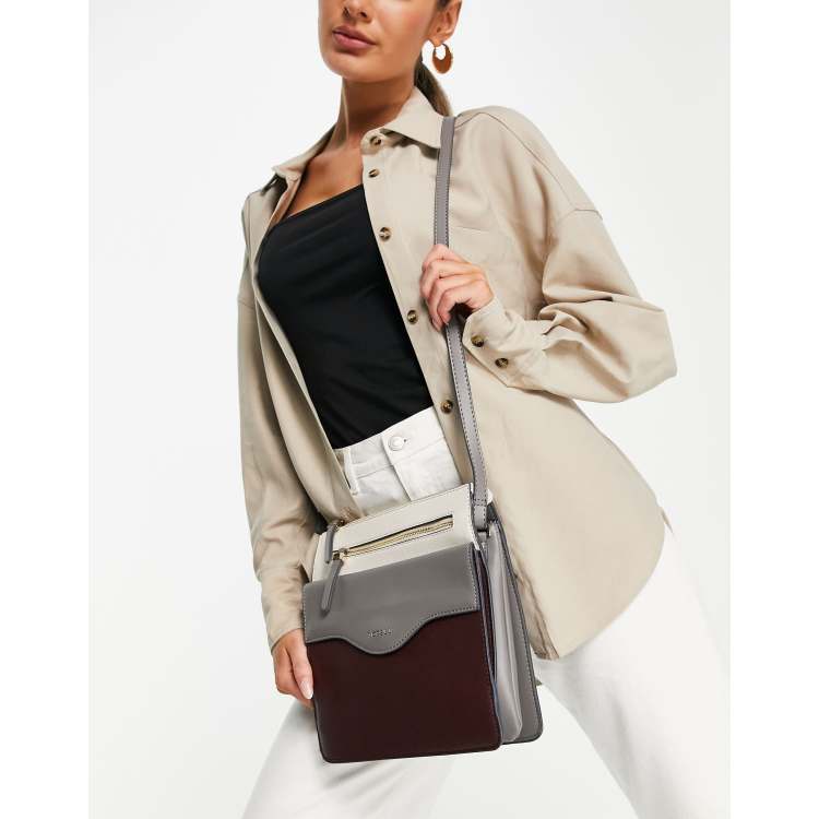 Fiorelli blake crossbody bag in black grey and cream ASOS