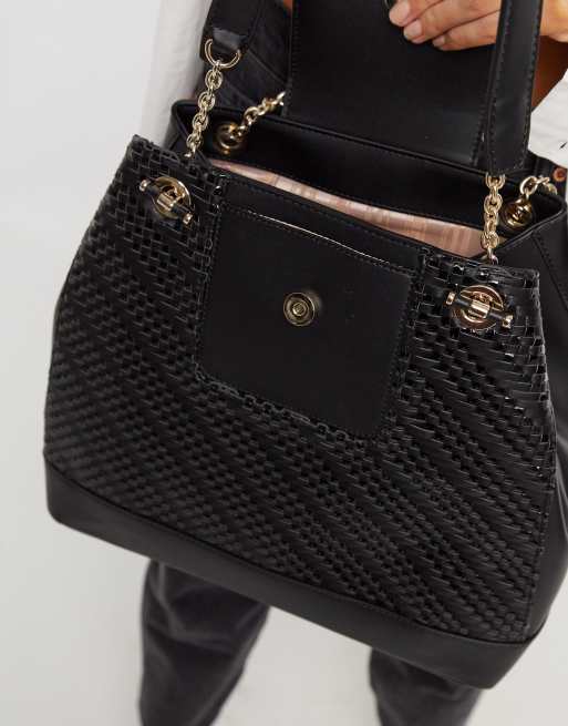 Fiorelli Chrissy shoulder bag in black weave