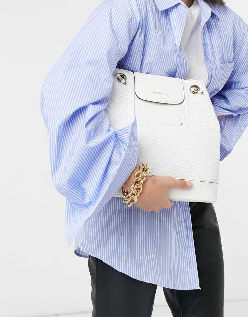 Fiorelli chrissy shoulder bag in cream weave