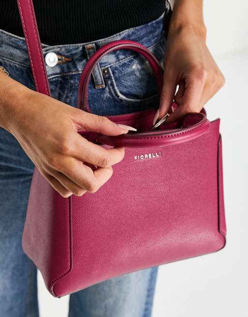 Fiorelli halle mini grab bag in raspberry