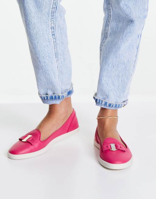 Fiorelli - Mia - Leren loafers in fuchsia