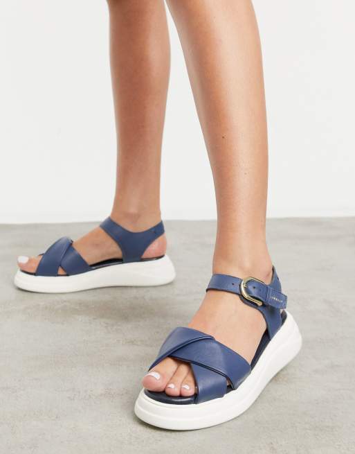 Navy chunky sale sandals