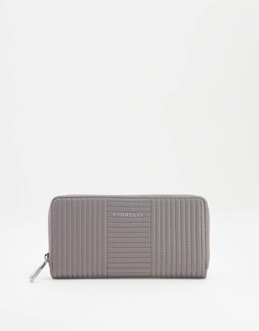 Fiorelli - Portafoglio trapuntato color ardesia 