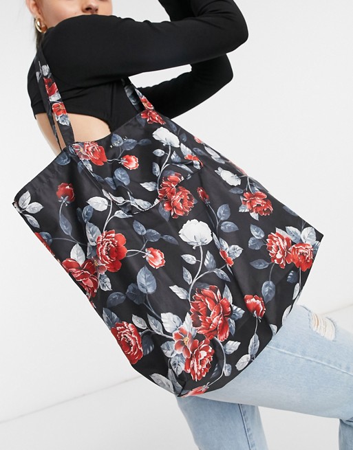 Fiorelli Swift Tote Bag in Black Floral