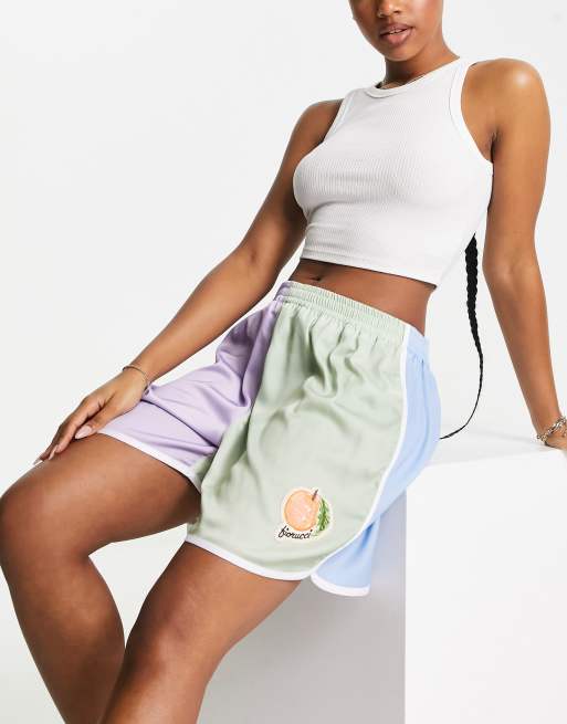 Fiorucci block colour logo shorts 