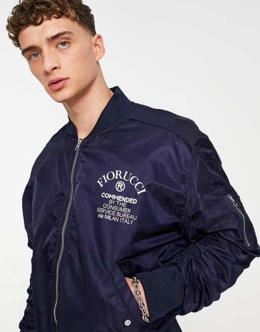 Fiorucci bomber jacket in navy, 2 of 4