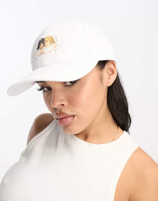 Fiorucci - Casquette en toile avec logo angelot brodé - Blanc