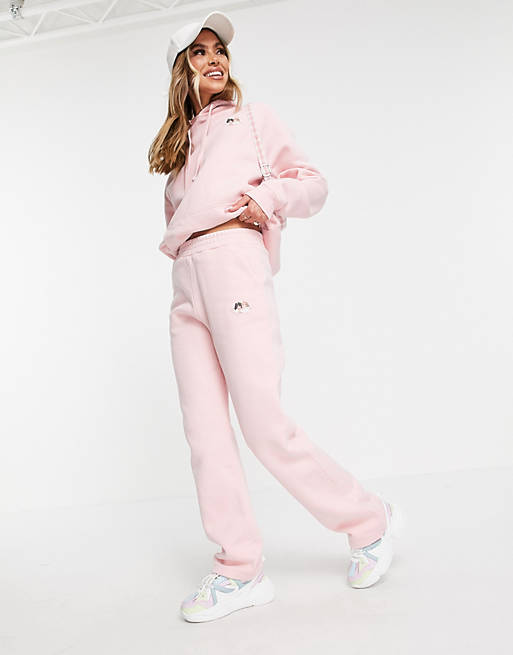 Tracksuits Fiorucci co-ord Icon angels straight leg joggers in dusty pink 