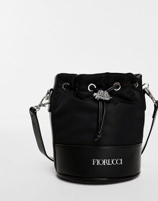 Fiorucci cross body pouch bag in black
