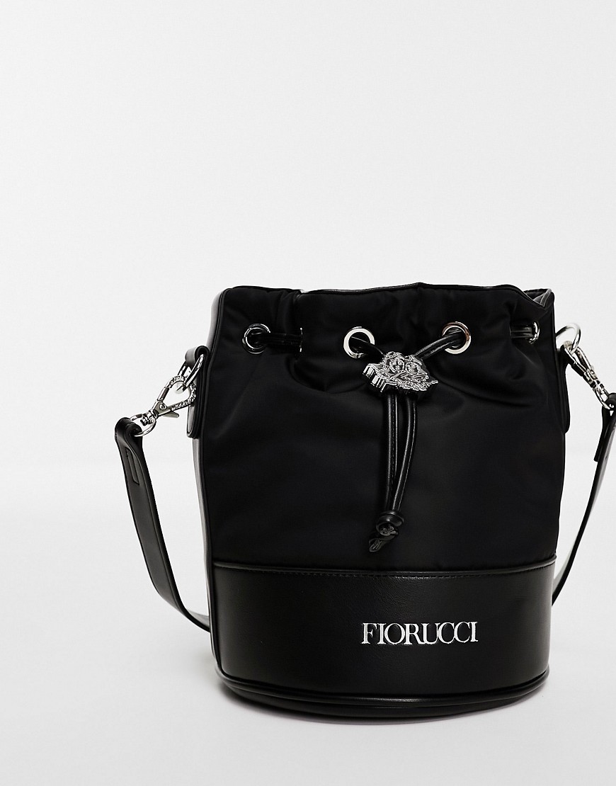 Fiorucci cross body pouch bag in black