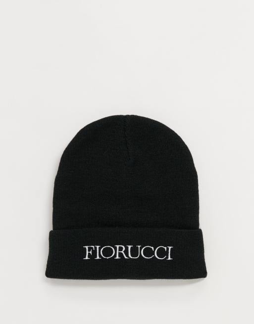 Fiorucci embroidered logo beanie in black | ASOS