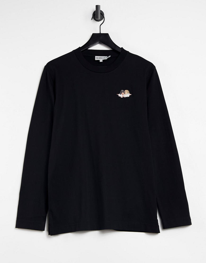Fiorucci Icon angels long sleeve t-shirt in black