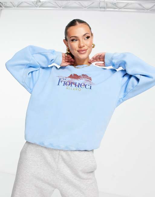 Fiorucci store blue sweatshirt