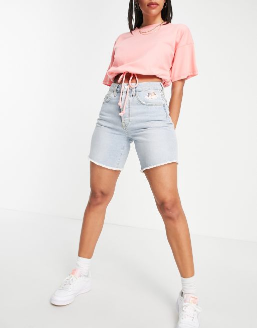 Pantaloncini vita alta con fiocco cheap